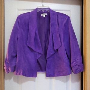 Dress Blazer,  size XL, Lavender, faux suede, DressBarn